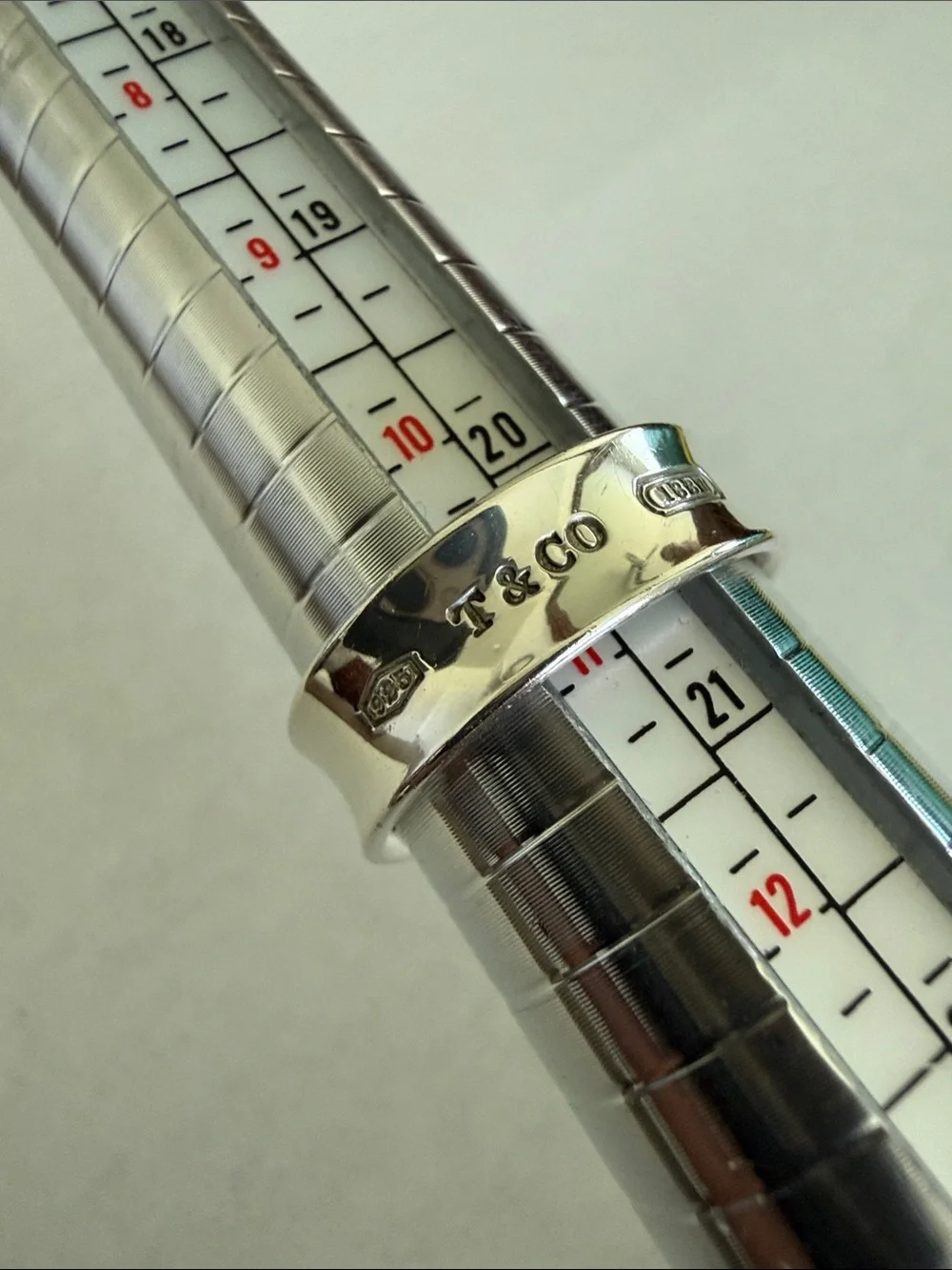 Size 11 Tiffany & Co. 1837 Narrow Band Ring - Unisex